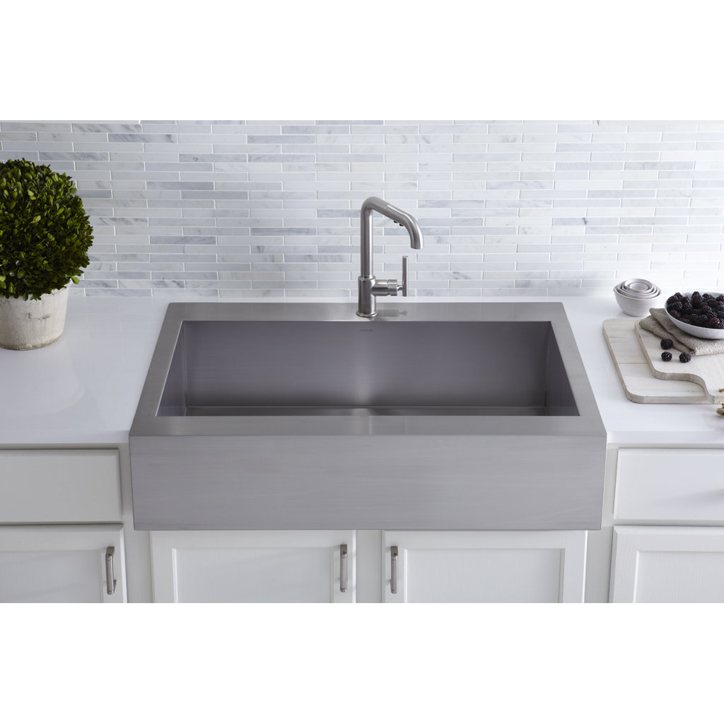 Kohler Vault TopMount SingleBowl Stainless Steel Kitchen Sink with